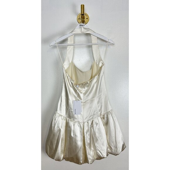 REFORMATION Babette Silk Dress in Ivory Size US 6 NWT - Picture 9 of 16